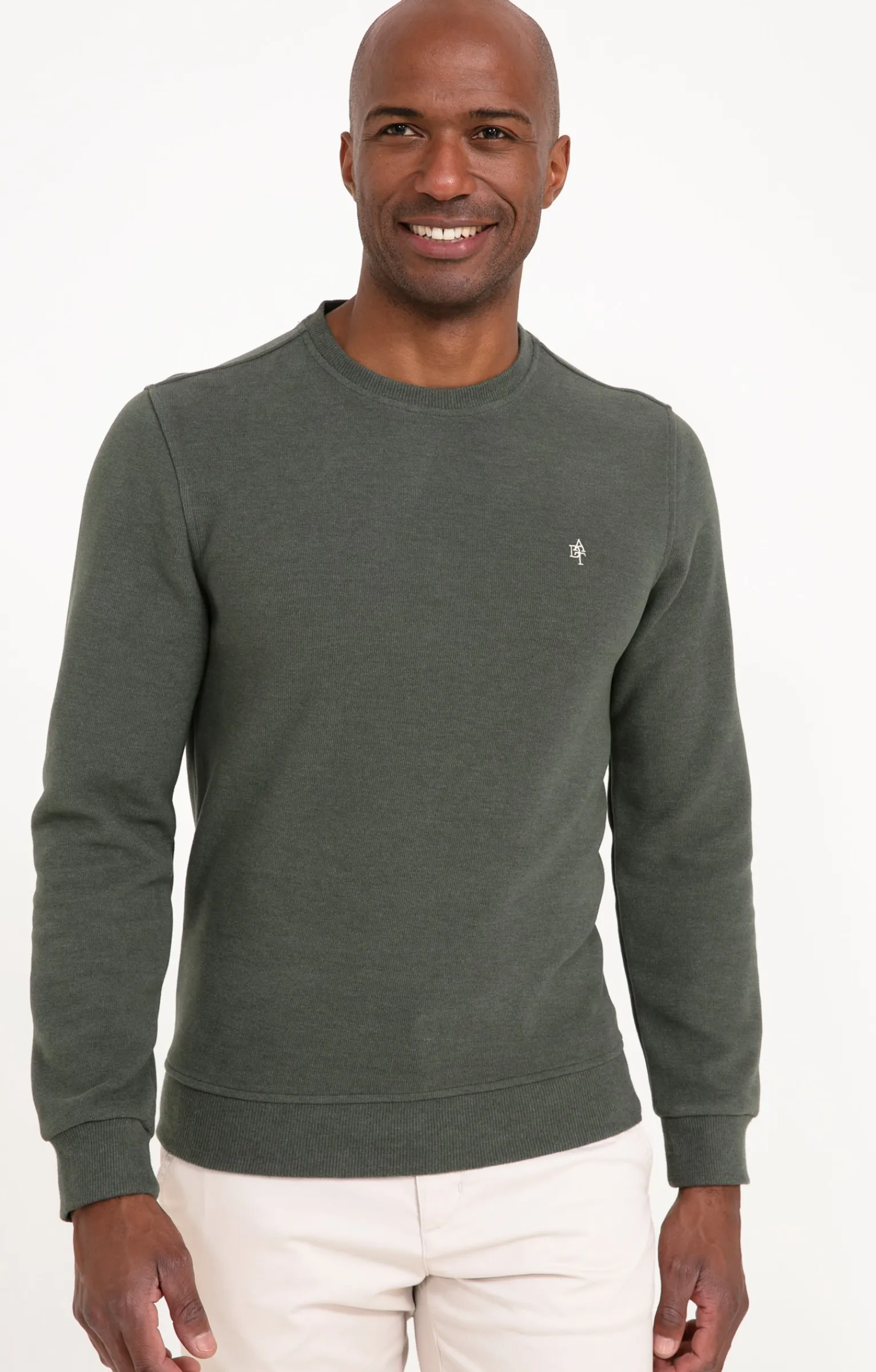 Polos & Tee-shirts<Armand Thiery Sweat manches longues Dolce - Kakiclair