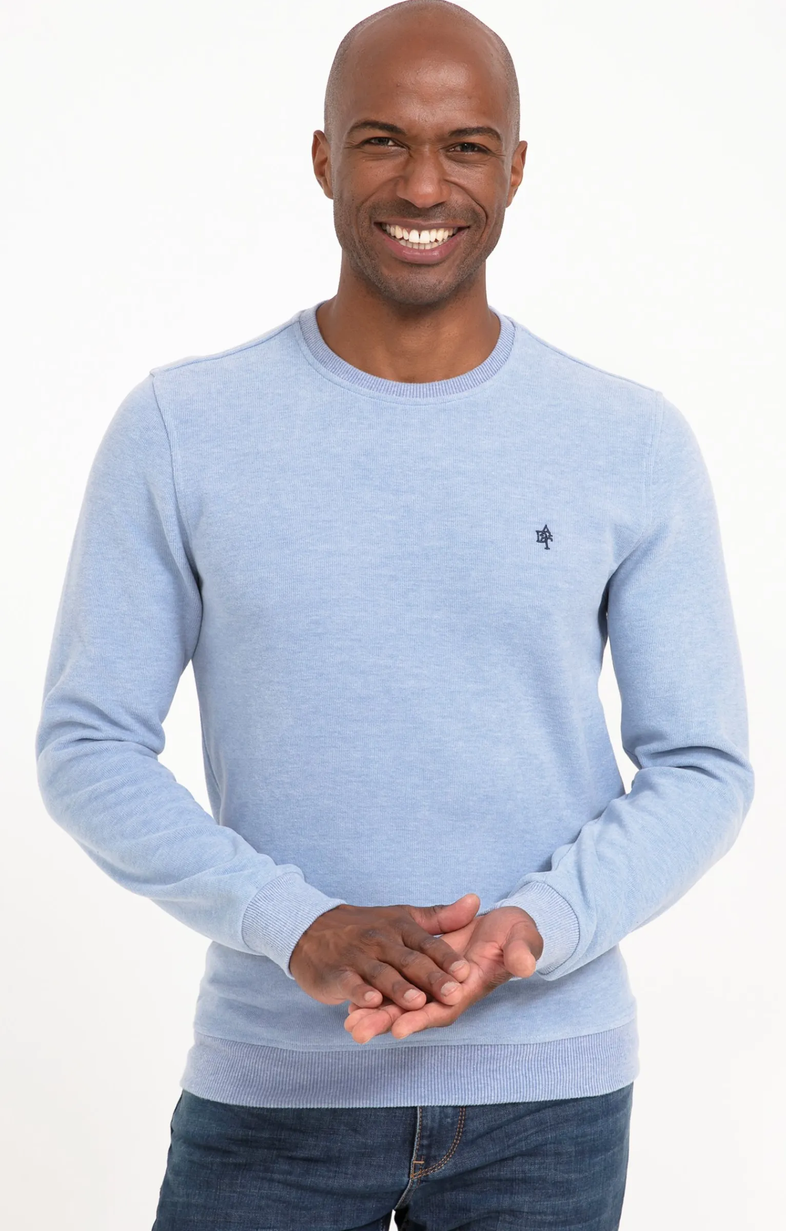 Polos & Tee-shirts<Armand Thiery Sweat manches longues Dolce - Bleuciel