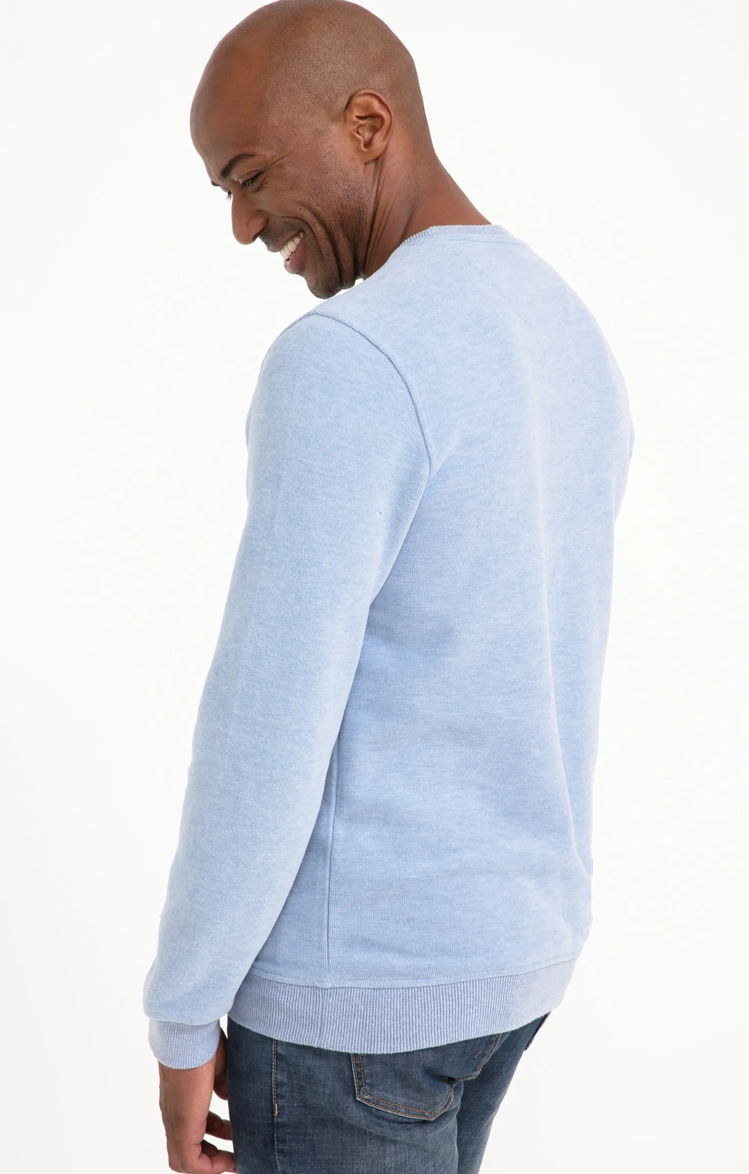 Polos & Tee-shirts<Armand Thiery Sweat manches longues Dolce - Bleuciel