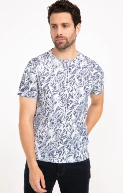 Polos & Tee-shirts<Armand Thiery Tee shirt manches courtes Brume - Blanc