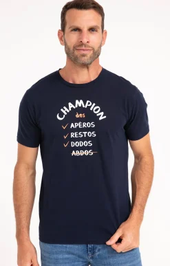 Polos & Tee-shirts<Armand Thiery Tee-shirt Champion - Marine