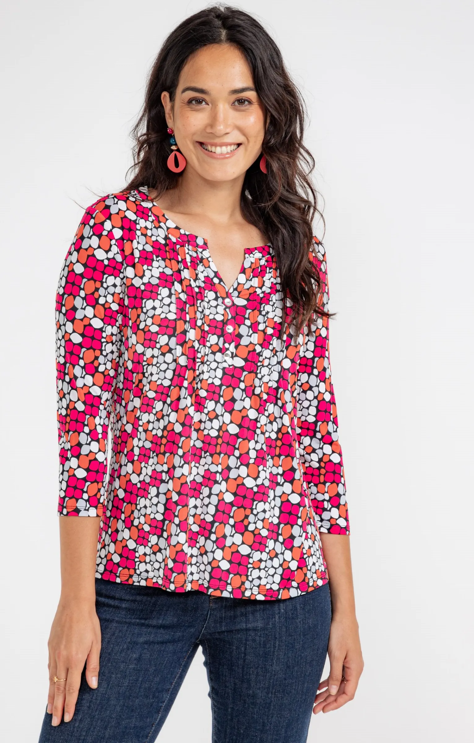 Tee-shirts<Armand Thiery TEE-SHIRT COL MAO AVEC PLIS - Noir