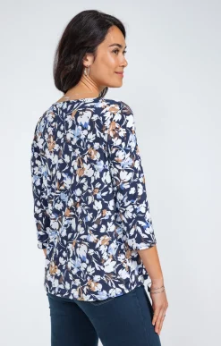 Tee-shirts<Armand Thiery Tee-shirt col V - Bleu