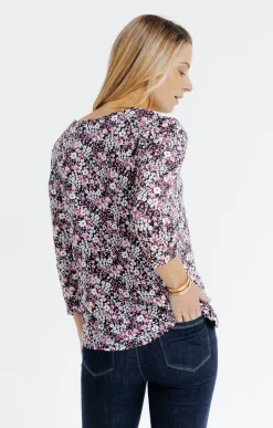 Tee-shirts<Armand Thiery Tee-shirt col V croisé - Noir