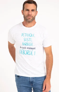 Polos & Tee-shirts<Armand Thiery Tee-shirt Débordé - Blanc