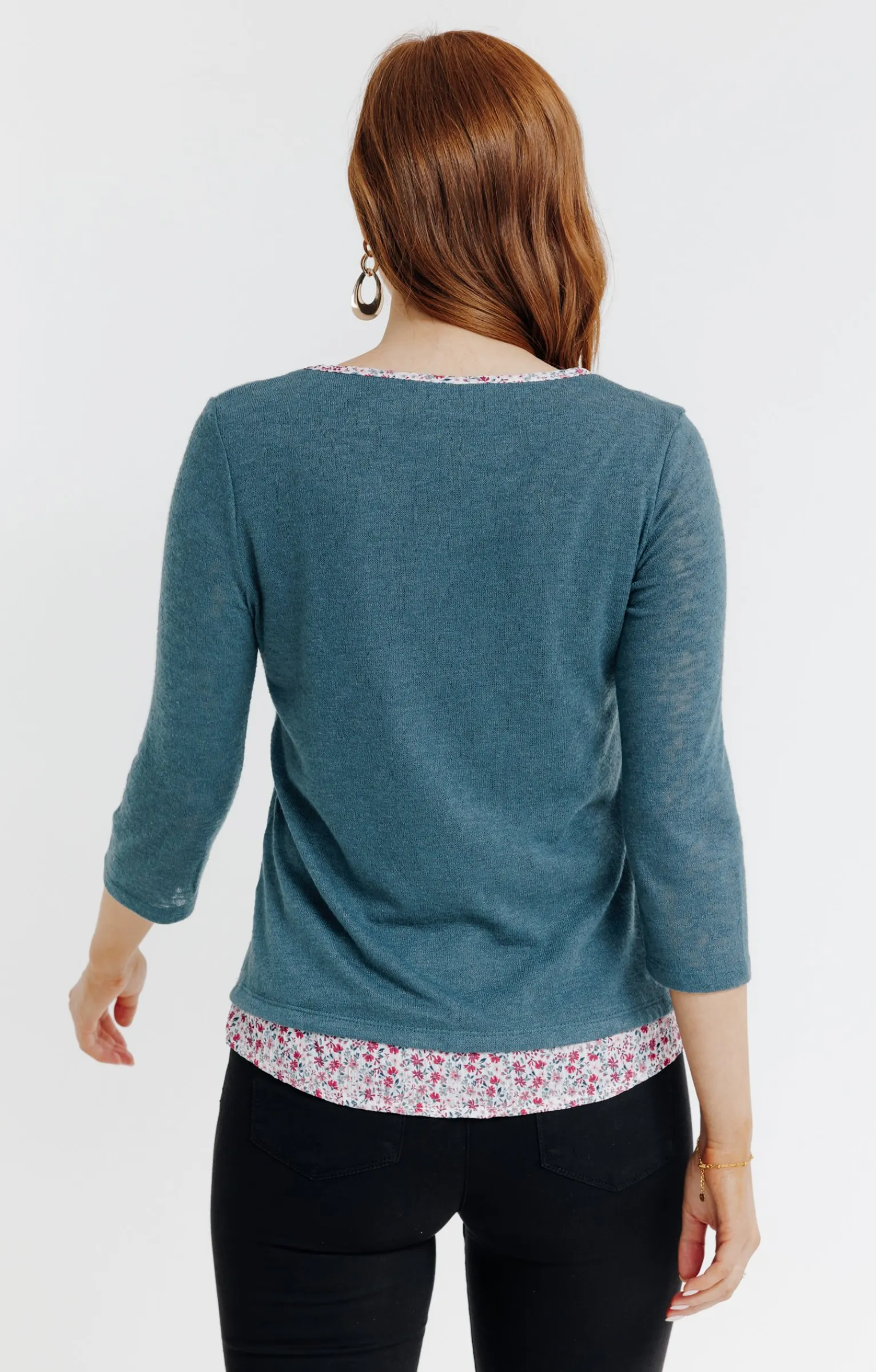 Tee-shirts<Armand Thiery Tee-shirt 2-en-1 col feston - Tilleul