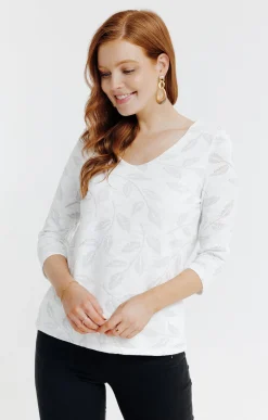 Tee-shirts<Armand Thiery Tee-shirt fantaisie - Écru
