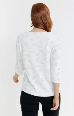 Tee-shirts<Armand Thiery Tee-shirt fantaisie - Écru