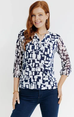 Tee-shirts<Armand Thiery Tee-shirt imprimé - Bleu