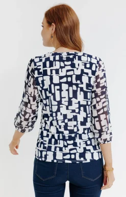 Tee-shirts<Armand Thiery Tee-shirt imprimé - Bleu