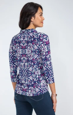Tee-shirts<Armand Thiery Tee-shirt imprimé - Bleu