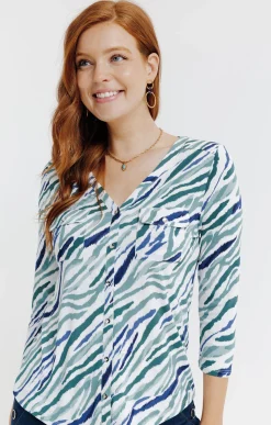 Tee-shirts<Armand Thiery Tee-shirt imprimé - Tilleul