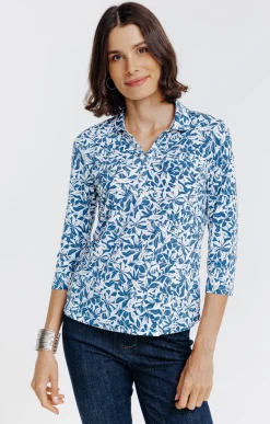 Tee-shirts<Armand Thiery Tee-shirt imprimé - Bleu