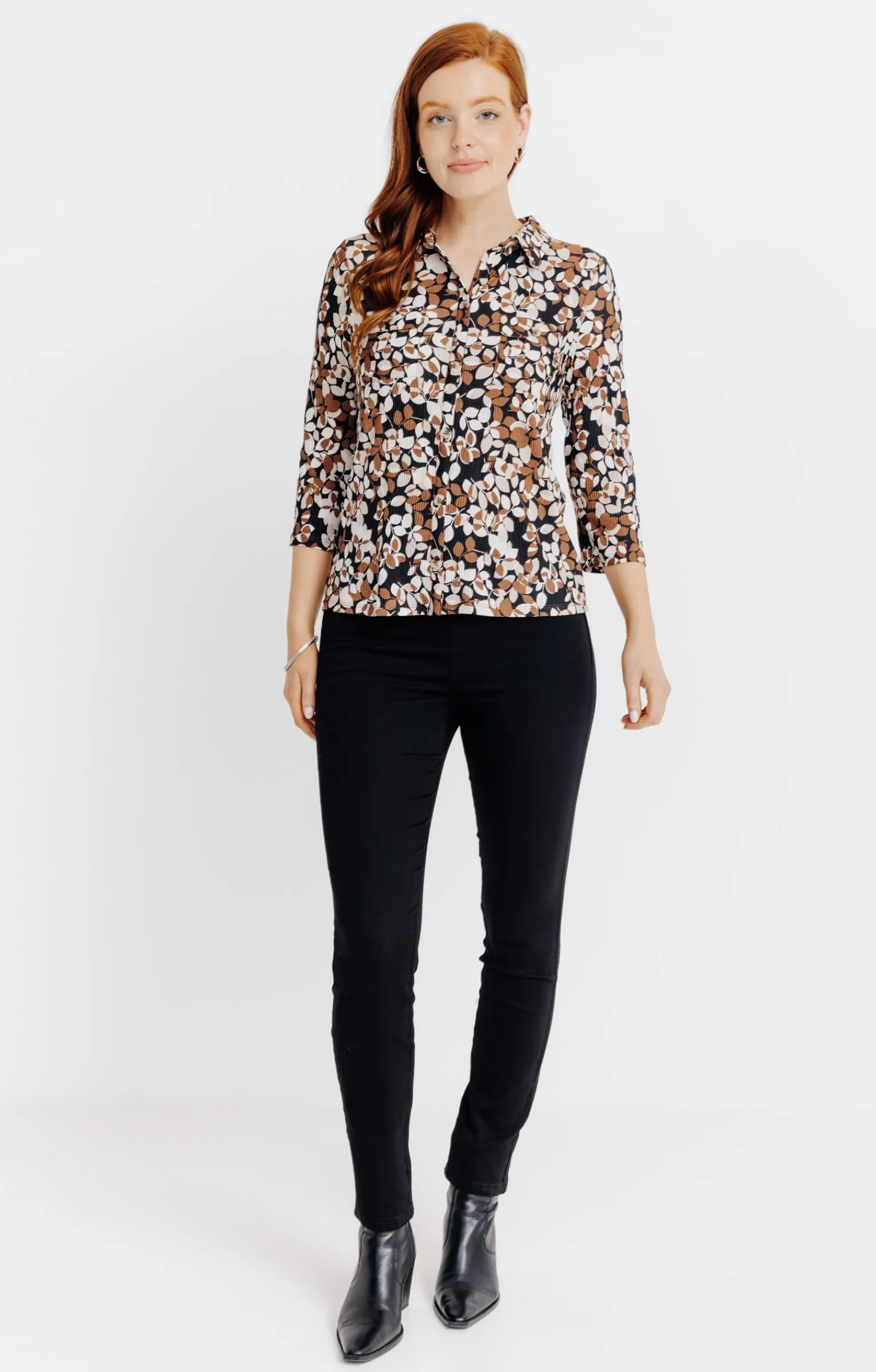 Tee-shirts<Armand Thiery Tee-shirt imprimé esprit chemise - Noir