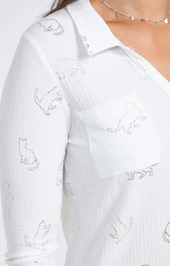 Tee-shirts<Armand Thiery Tee-shirt imprimé foil - Écru