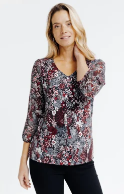 Tee-shirts<Armand Thiery Tee-shirt imprimé manches 3/4 - Noir