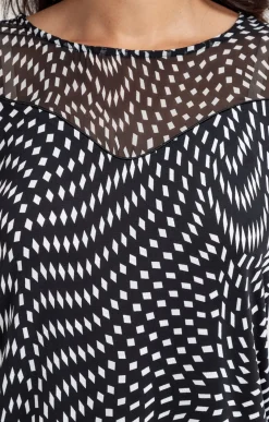 Tee-shirts<Armand Thiery Tee-shirt imprimé mix matière - Noir