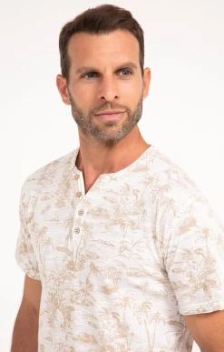 Polos & Tee-shirts<Armand Thiery Tee-shirt manches courtes Costa Ray - Blanc