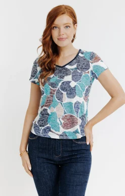Tee-shirts<Armand Thiery Tee-shirt manches courtes imprimé - Vert
