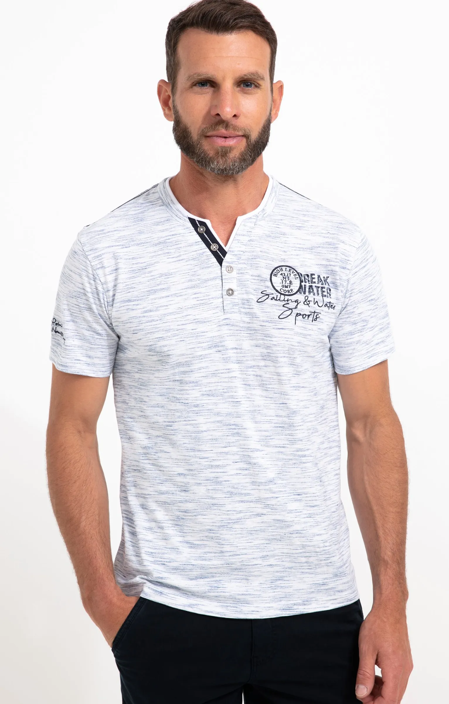 Polos & Tee-shirts<Armand Thiery Tee-shirt manches courtes Alback - Bleu