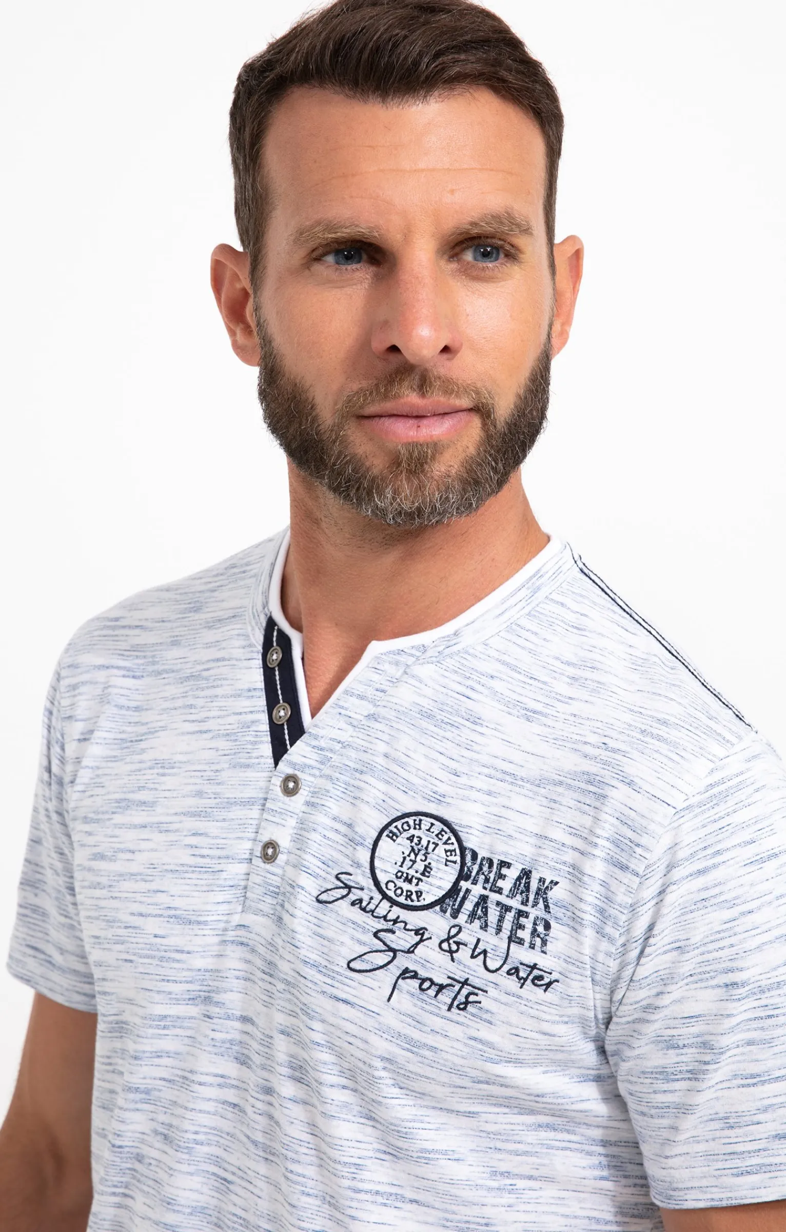 Polos & Tee-shirts<Armand Thiery Tee-shirt manches courtes Alback - Bleu