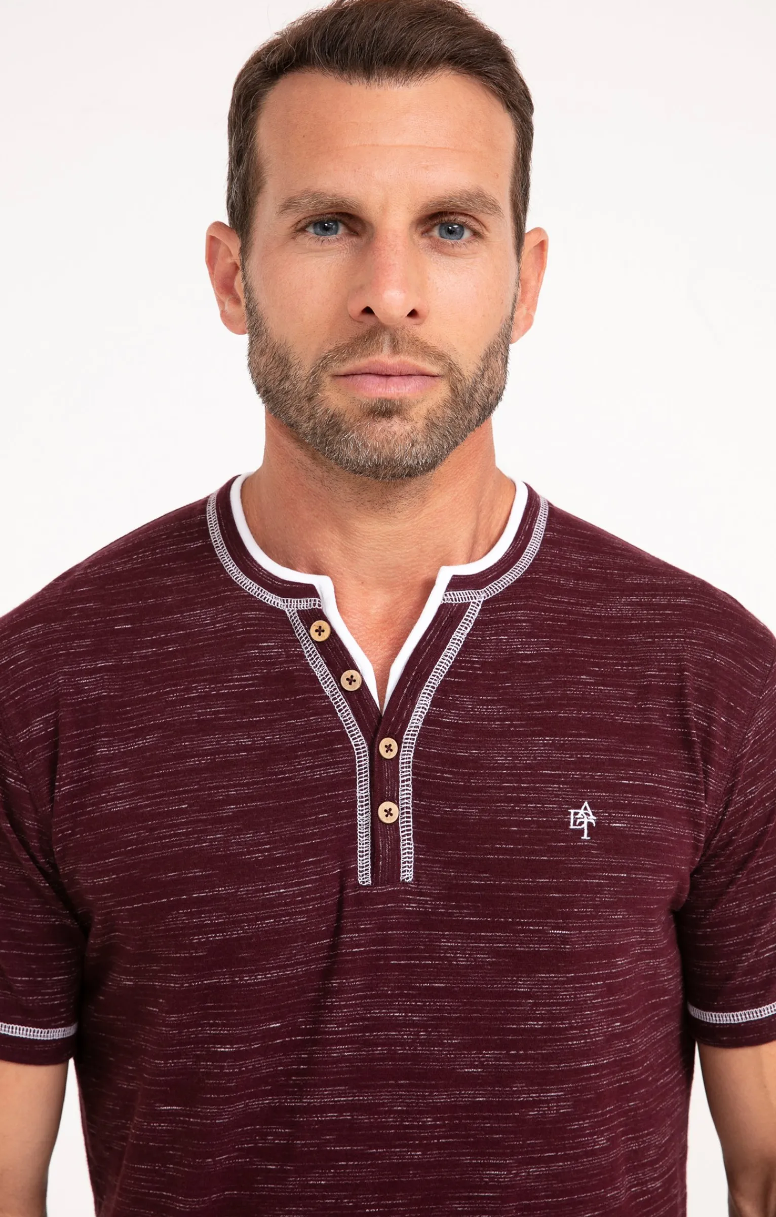Polos & Tee-shirts<Armand Thiery Tee-shirt manches courtes Forest - Bordeaux