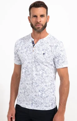 Polos & Tee-shirts<Armand Thiery Tee-shirt manches courtes Wondon - Blanc