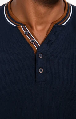 Polos & Tee-shirts<Armand Thiery Tee-shirt manches longues New Cote - Marine