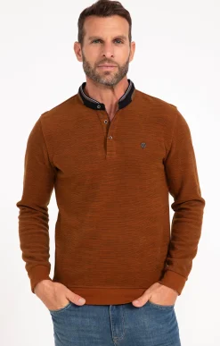 Polos & Tee-shirts<Armand Thiery Tee-shirt manches longues Print - Camel