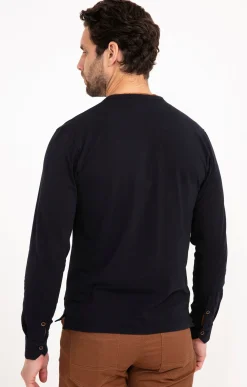 Polos & Tee-shirts<Armand Thiery Tee-shirt manches longues Suedot - Marine