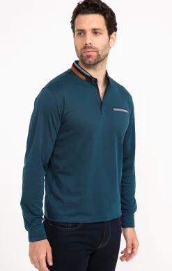 Polos & Tee-shirts<Armand Thiery Tee-shirt manches longues Leger - Pétrole