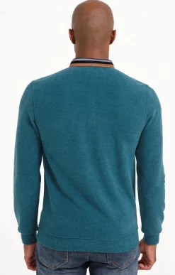 Polos & Tee-shirts<Armand Thiery Tee-shirt manches longues Rib chic - Pétrole