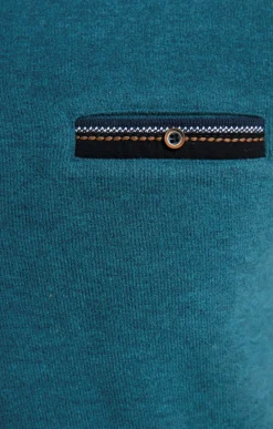 Polos & Tee-shirts<Armand Thiery Tee-shirt manches longues Rib chic - Pétrole