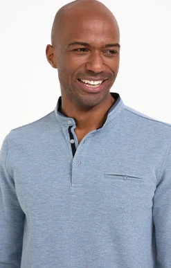 Polos & Tee-shirts<Armand Thiery Tee-shirt manches longues Pk chic - Bleuciel