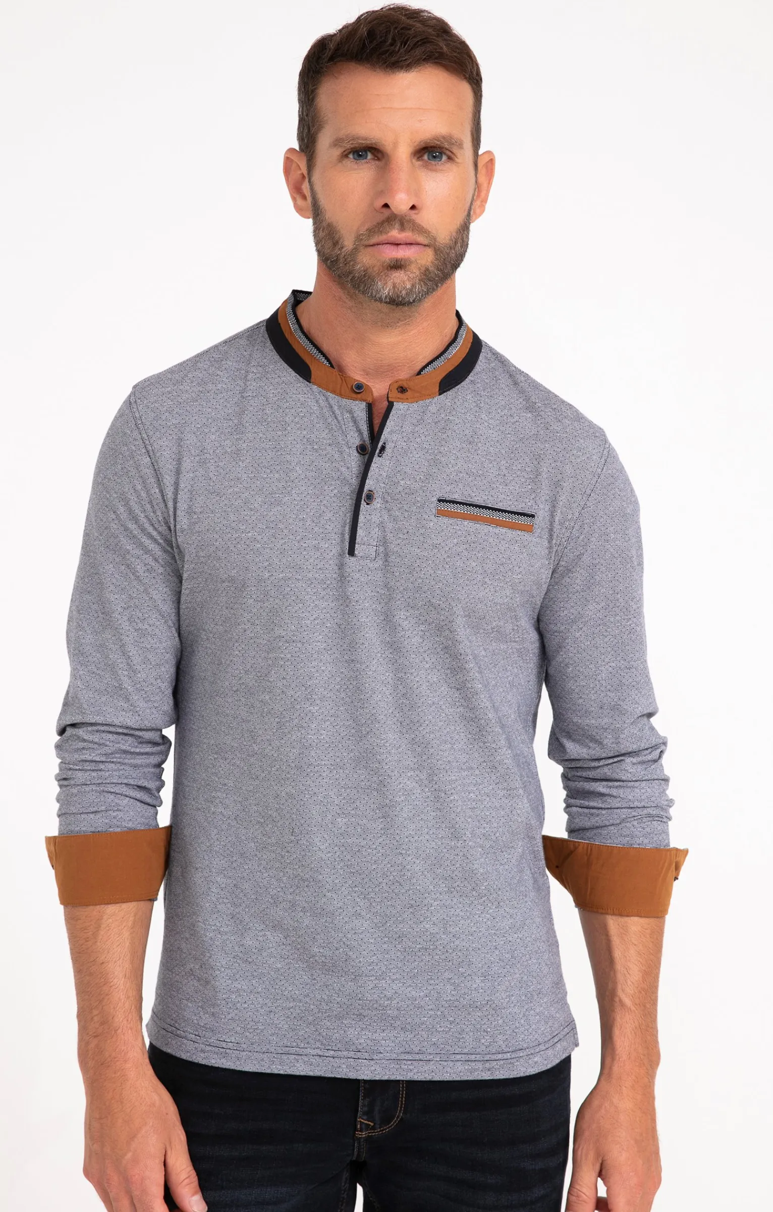 Polos & Tee-shirts<Armand Thiery Tee-shirt manches longues Jack - Marine