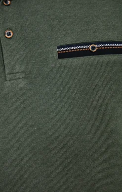 Polos & Tee-shirts<Armand Thiery Tee-shirt manches longues Rib chic - Kakiclair