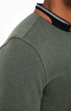 Polos & Tee-shirts<Armand Thiery Tee-shirt manches longues Rib chic - Kakiclair