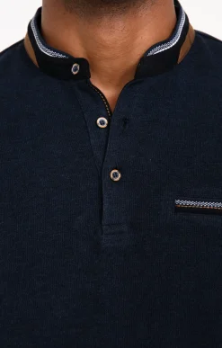 Polos & Tee-shirts<Armand Thiery Tee-shirt manches longues Rib chic - Bleu