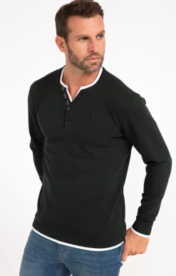 Polos & Tee-shirts<Armand Thiery Tee-shirt manches longues Gauffre - Sapin