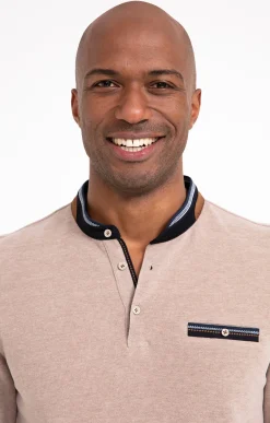 Polos & Tee-shirts<Armand Thiery Tee-shirt manches longues Rib chic - Beige
