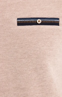 Polos & Tee-shirts<Armand Thiery Tee-shirt manches longues Rib chic - Beige