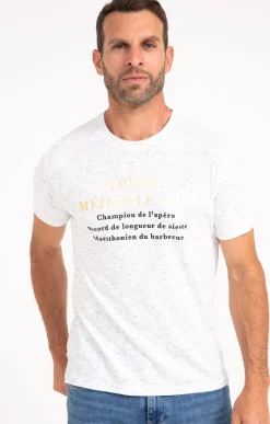 Polos & Tee-shirts<Armand Thiery Tee-shirt triple médaille d'or - Blanc