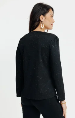 Tee-shirts<Armand Thiery Tee-shirt uni manches longues - Noir