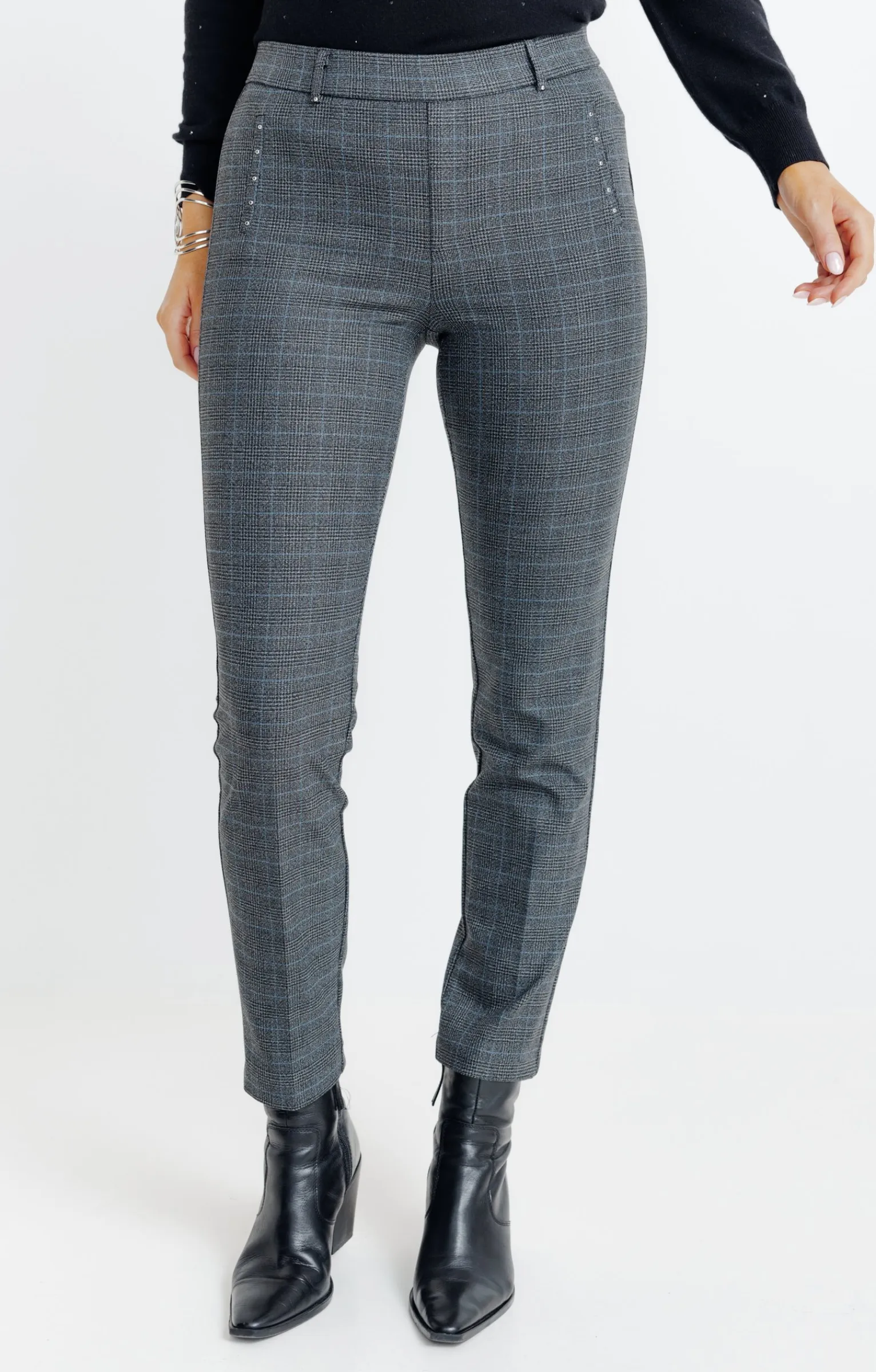 Pantalons<Armand Thiery TREGGING CITY DETAIL CLOUS - Anthracite
