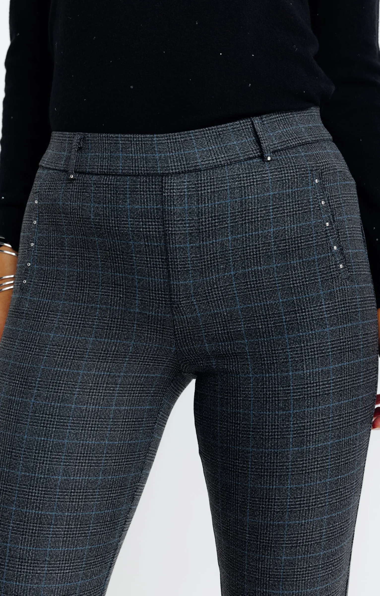 Pantalons<Armand Thiery TREGGING CITY DETAIL CLOUS - Anthracite