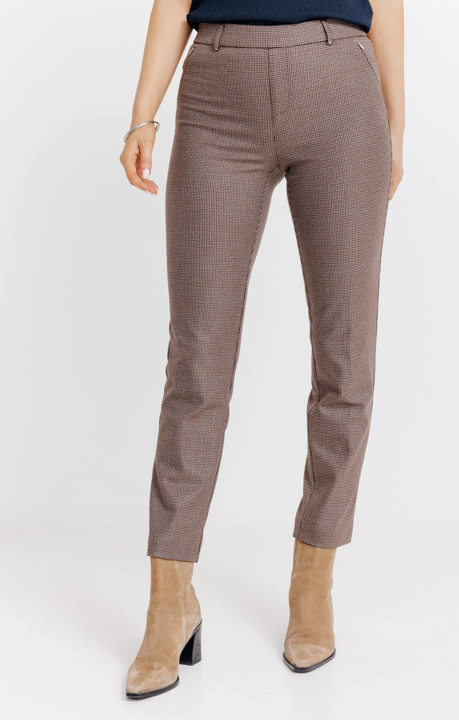 Pantalons<Armand Thiery TREGGING CITY TISSU BI STRETCH - Chocolat