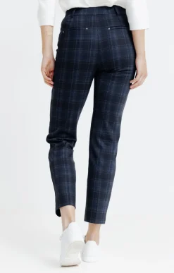 Pantalons<Armand Thiery Tregging en maille motif carreaux - Noir