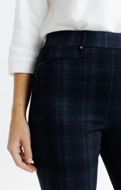 Pantalons<Armand Thiery Tregging en maille motif carreaux - Noir