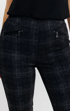 Pantalons<Armand Thiery Tregging milano à carreaux - Anthracite