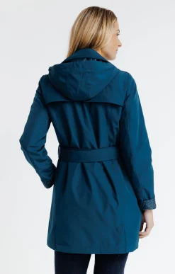 Impers & Parkas<Armand Thiery Trench avec double patte de boutonnage - Pétrole